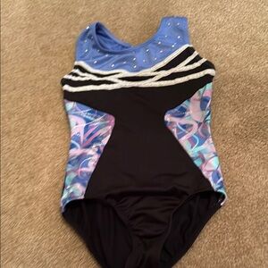 Danskin Blue and Black Kids Leotard